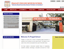 Tablet Screenshot of pragatischool.com